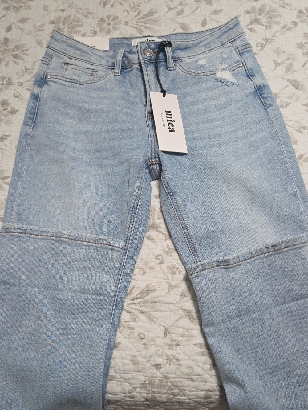 Mica Denim Mica Los Angeles Straight Leg Jeans Blue Waist 27 NWT